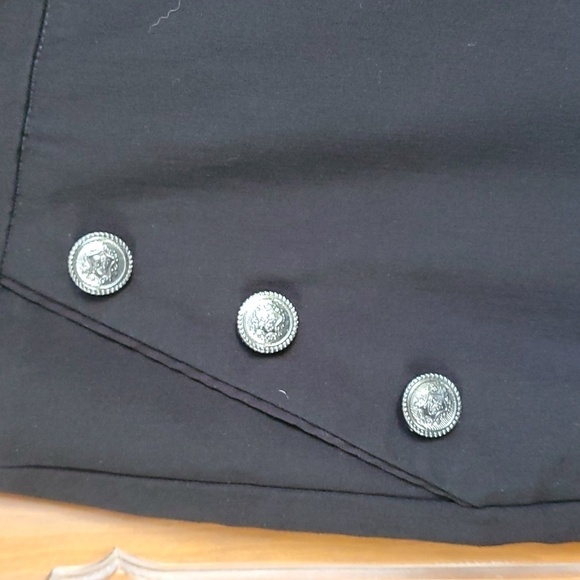 Fit Sight, women's black stretch pants. Size 14. 6 decorative‎ silver buttons. - Picture 3 of 9